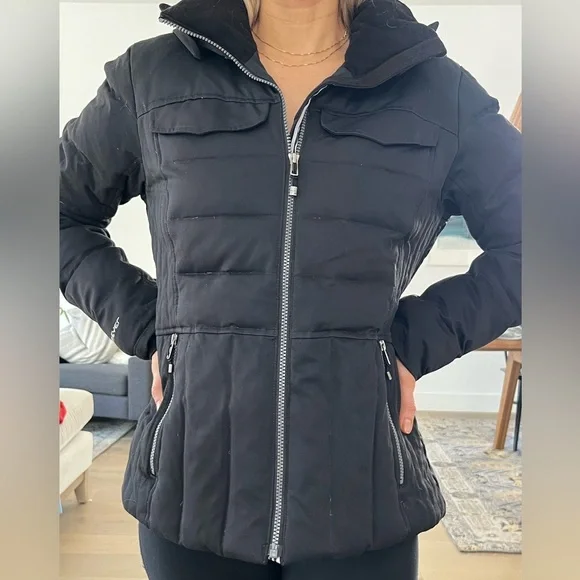 Obermeyer Women's Black Puffer Jacket- Y2K style - Picture 2 of 11